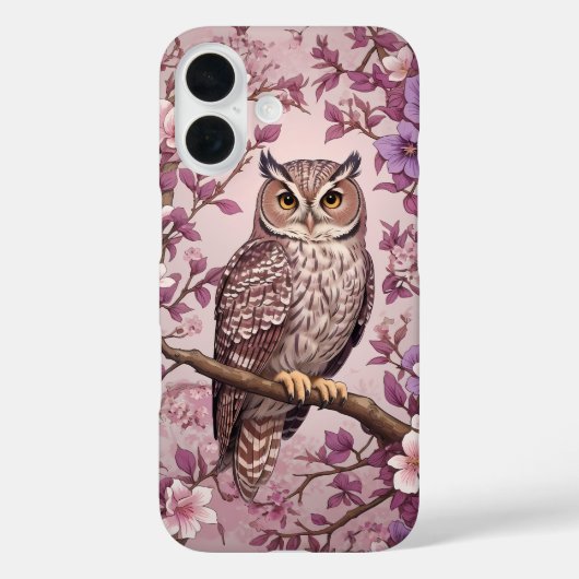 Elegante Scops Lila Blüte Case-Mate iPhone Hülle (Rückseite)