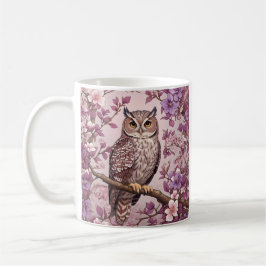 Elegante Scops Lila Blüte Kaffeetasse