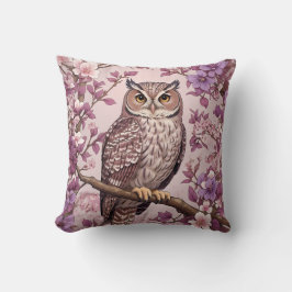 Elegante Scops Lila Blüte Kissen