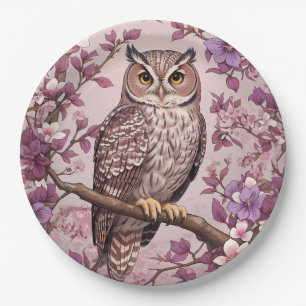 Elegante Scops Lila Blüte Pappteller