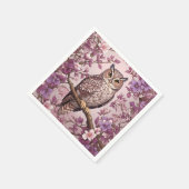 Elegante Scops Lila Blüte Serviette (Ecke)