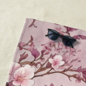 Elegante Scops Lila Blüte Strandtuch (Beispiel)