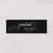 Elegante Script Abschluss Mini Name Card Visitenkarte (Vorderseite)