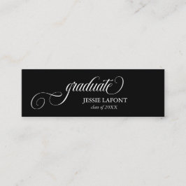 Elegante Script Abschluss Mini Name Card Visitenkarte