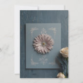 Elegante Script Ankündigung Datum freihalten Card (Rückseite)