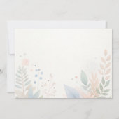 Elegante Script Ankündigung Datum freihalten Card (Rückseite)