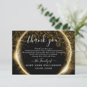 Elegante Script-Beerdigung Dankeschön Karte (Stehend Vorderseite)