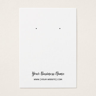 Elegante Script-benutzerdefinierte Earring-Karte