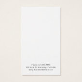 Elegante Script Black and White Earring Holder Car (Rückseite)