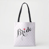 Elegante Script Bride Brautparty Wedding Party Tasche (Vorderseite)