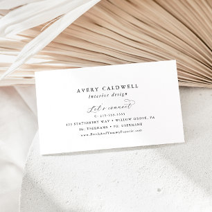 Elegante Script Business Card Visitenkarte