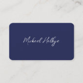 Elegante Script Calligrafy Modern LogoProfessional Visitenkarte (Vorderseite)