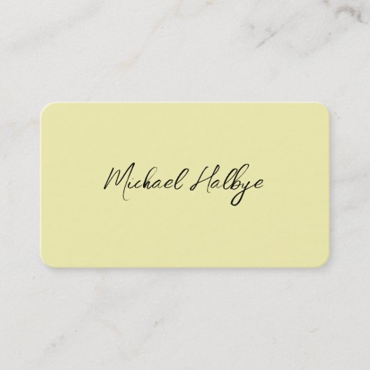 Elegante Script Calligrafy Modern LogoProfessional Visitenkarte (Vorderseite)