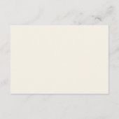 Elegante Script Calligraphy Wedding RSVP Cards Begleitkarte (Rückseite)