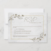 Elegante Script Classic UAWG Response Card RSVP Karte (Vorderseite)
