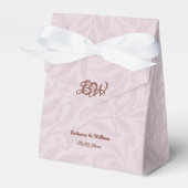 Elegante Script Couples Monogram Wedding Bag Geschenkschachtel (Vorderseite)