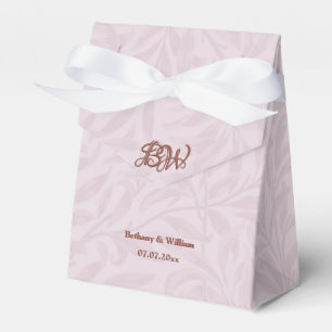 Elegante Script Couples Monogram Wedding Bag Geschenkschachtel