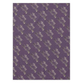 Elegante Script Eggplant Eggplant Frohe Weihnachte Tischdecke (Vorderseite)