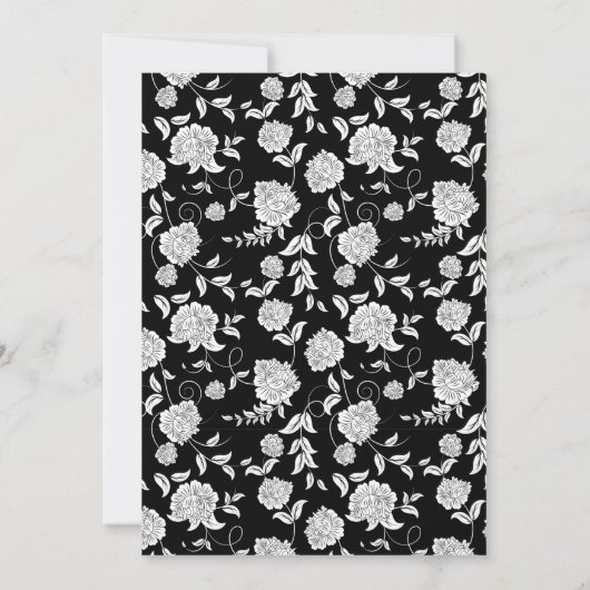 Elegante Script-Einladung Einladung (Rückseite)