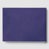 Elegante Script Emerald Lila und Gold Wedding Gästebuch (Rückseite)