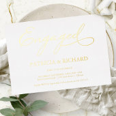 Elegante Script-Engagement-Partei Folieneinladung