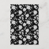 Elegante Script Floral Wedding RSVP Card Begleitkarte (Rückseite)