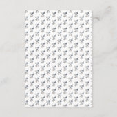 Elegante Script-florale Kaskade für Hochzeiten Det Begleitkarte (Rückseite)