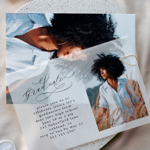 Elegante Script Foto Arch Graduation Party