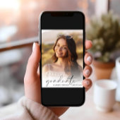 Elegante Script-Foto-Overlay-Graduierungspartei Einladung