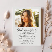 Elegante Script-Foto-Overlay-Graduierungspartei Einladung