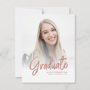 Elegante Script-Fotos Abschluss 2025 Ankündigung