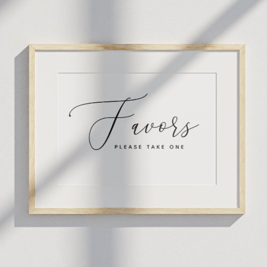 Elegante Script-Gastgeschenke Hochzeiten Signieren Poster