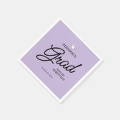 Elegante Script Glückwunschs Grad Graduation Party Serviette (Ecke)