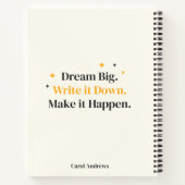 Elegante Script Goal Planner Graduate Class of 202 Notizblock (Rückseite)