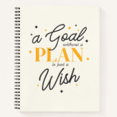 Elegante Script Goal Planner Graduate Class of 202 Notizblock (Vorderseite)