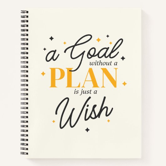 Elegante Script Goal Planner Graduate Class of 202 Notizblock (Vorderseite)