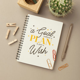 Elegante Script Goal Planner Graduate Class of 202 Notizblock