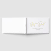 Elegante, Script-Gold-Foil-Schriftart-Hochzeit Gästebuch (Voll)