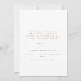 Elegante Script Gold & White Save the Date Card Ankündigung