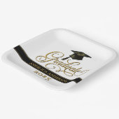 Elegante Script Graduate Paper Plate Pappteller (Gewinkelt)