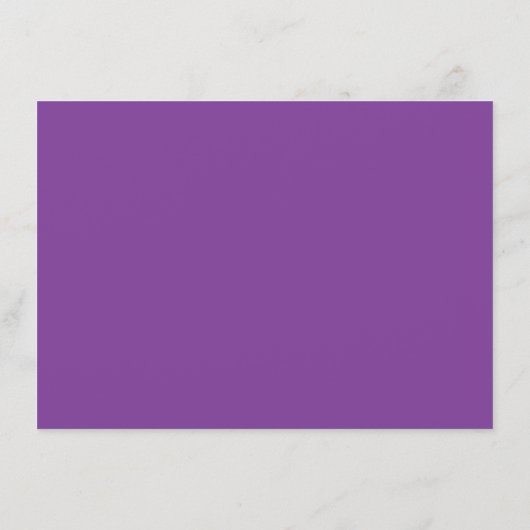 Elegante Script-Hochzeitrichtungen - Lila Begleitkarte (Rückseite)