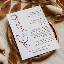 Elegante Script Hufeisen Western Hochzeitsempfang