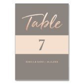 Elegante Script-Imitate Foil Tischnummer (Rückseite)