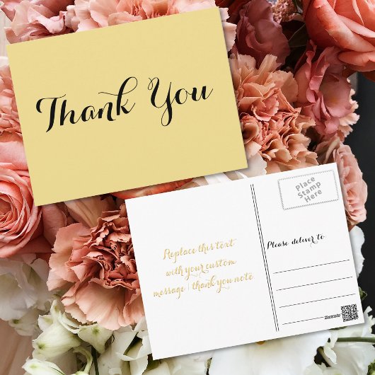 Elegante Script Imitate Gold Polterabend Vielen Da Postkarte