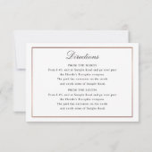 Elegante Script-Imitate Rose Gold und Border Enclo Einladung (Rückseite)