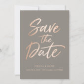 Elegante Script-Imitate Save the Date aufzeichnen (Vorderseite)