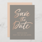 Elegante Script-Imitate Save the Date aufzeichnen (Vorne/Hinten)