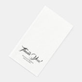 Elegante Script-individuelle Name bedanken sich be Serviette (Ecke)