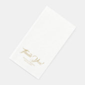 Elegante Script-individuelle Name bedanken sich be Serviette (Ecke)