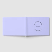 Elegante Script Individuelle Name Date Lavender Ho Gästebuch (Voll)